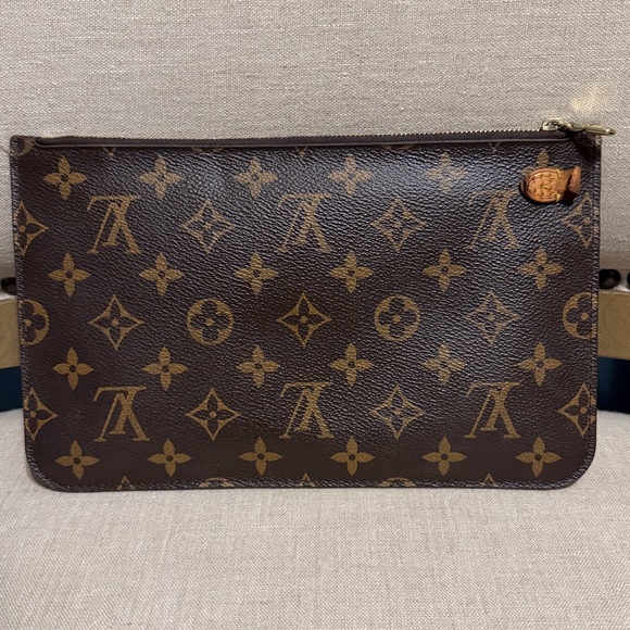 Louis Vuitton Monogram Large Neverfull Pochette/Wristlet SEE DESCRIPTION - Picture 3 of 14